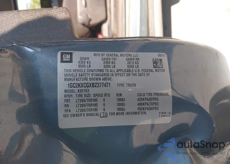 2011 Chevrolet Silverado 2500Hd Lt из США, поврежденный, VIN 1GC2KXCGXBZ377471